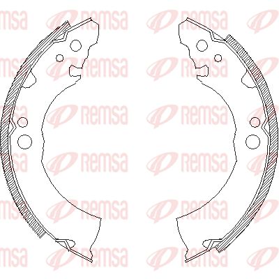 433100 REMSA Комплект тормозных колодок
