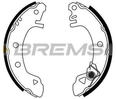GF0214 BREMSI Комплект тормозных колодок