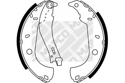 8139 MAPCO Комплект тормозных колодок