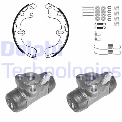 1072 DELPHI Комплект тормозных колодок