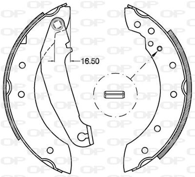 BSA211000 OPEN PARTS Комплект тормозных колодок