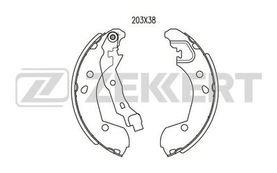 BK4026 ZEKKERT Комплект тормозных колодок