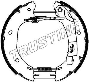 6386 TRUSTING Комплект тормозных колодок