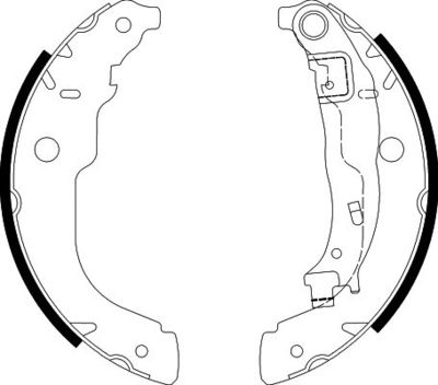 8DB355003031 HELLA Комплект тормозных колодок