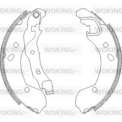 Z416800 WOKING Комплект тормозных колодок