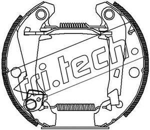 16015 fri.tech. Комплект тормозных колодок