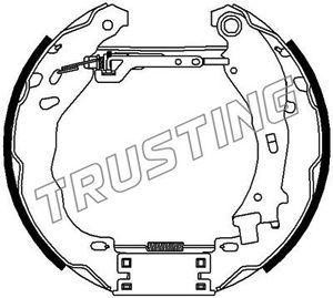 6472 TRUSTING Комплект тормозных колодок