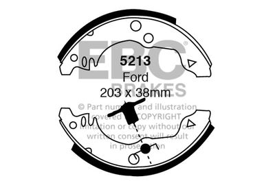 5213 EBC Brakes Комплект тормозных колодок