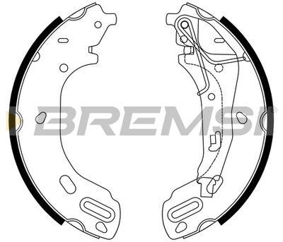 GF1109 BREMSI Комплект тормозных колодок