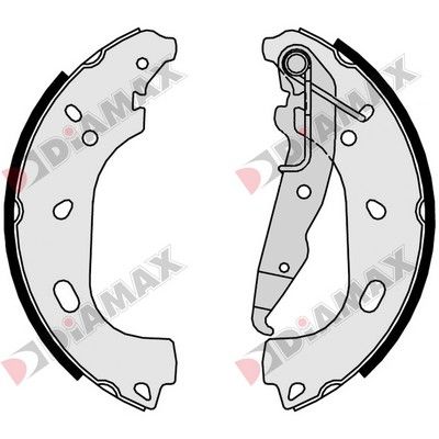 N01362 DIAMAX Комплект тормозных колодок