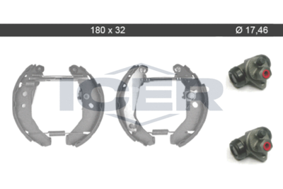 79KT0101C ICER Комплект тормозных колодок