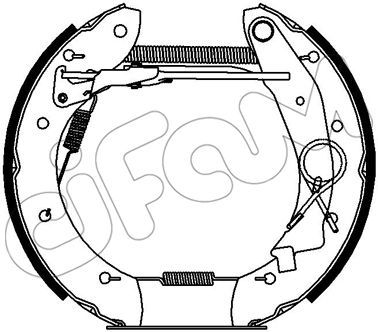 151430 CIFAM Комплект тормозных колодок