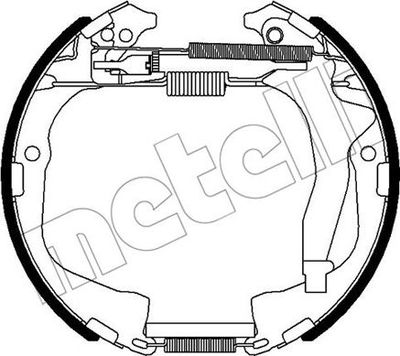 510495 METELLI Комплект тормозных колодок