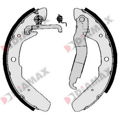 N01203 DIAMAX Комплект тормозных колодок