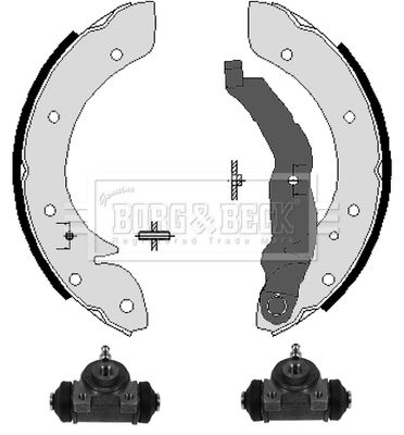 BBS1035K BORG & BECK Комплект тормозных колодок