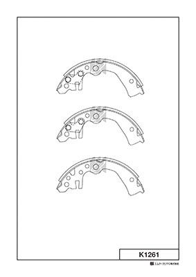 K1261 MK Kashiyama Комплект тормозных колодок