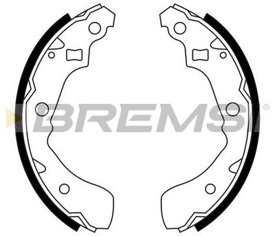 GF0665 BREMSI Комплект тормозных колодок
