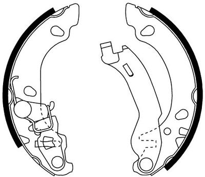 8DB355002691 HELLA Комплект тормозных колодок