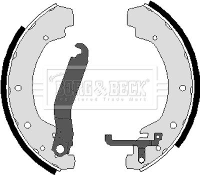 BBS6023 BORG & BECK Комплект тормозных колодок