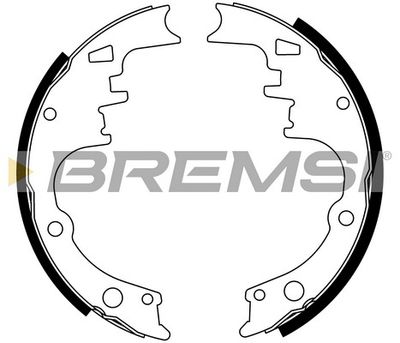 GF4245 BREMSI Комплект тормозных колодок