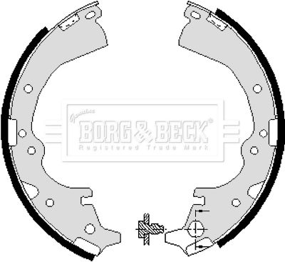 BBS6040 BORG & BECK Комплект тормозных колодок