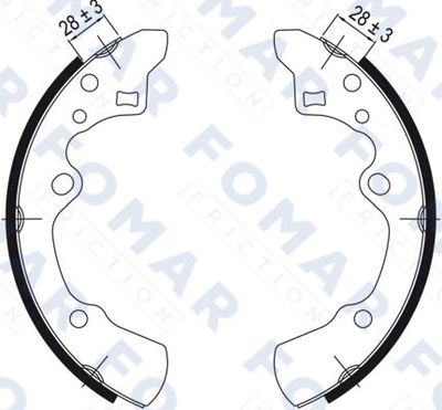 FO0525 FOMAR Friction Комплект тормозных колодок