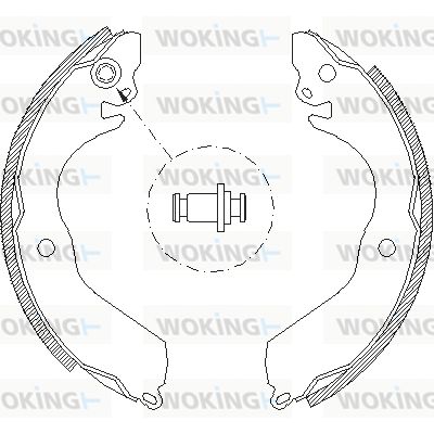 Z464700 WOKING Комплект тормозных колодок