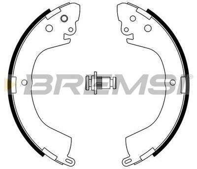 GF0824 BREMSI Комплект тормозных колодок