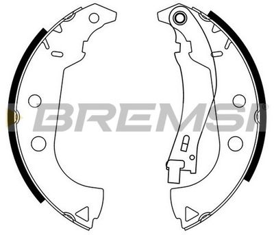 GF0164 BREMSI Комплект тормозных колодок