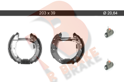 79RBKT0104 R BRAKE Комплект тормозных колодок