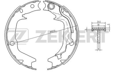 BK4442 ZEKKERT Комплект тормозных колодок