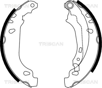 810028636 TRISCAN Комплект тормозных колодок