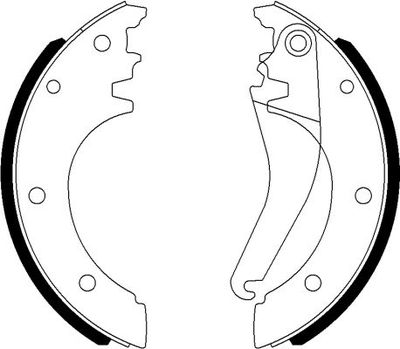 8DB355022081 HELLA Комплект тормозных колодок