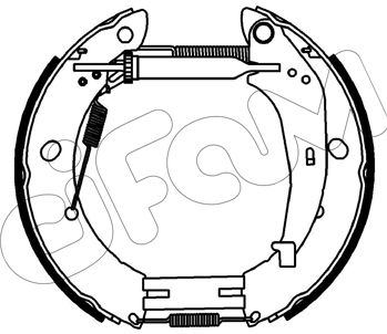 151539 CIFAM Комплект тормозных колодок