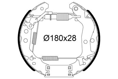 554990 VALEO Комплект тормозных колодок