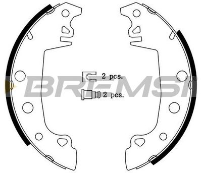 GF0149 BREMSI Комплект тормозных колодок
