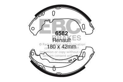 6582 EBC Brakes Комплект тормозных колодок