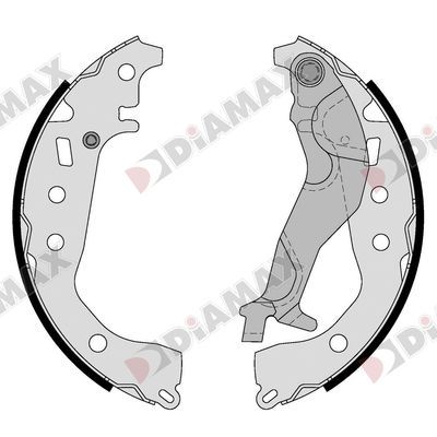 N01414 DIAMAX Комплект тормозных колодок