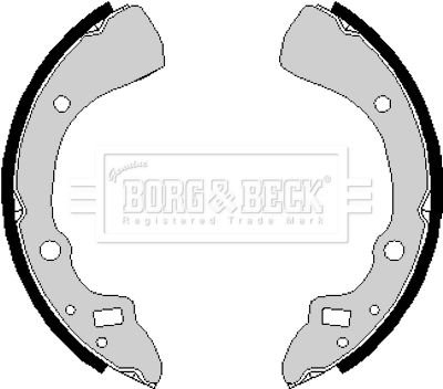 BBS6166 BORG & BECK Комплект тормозных колодок