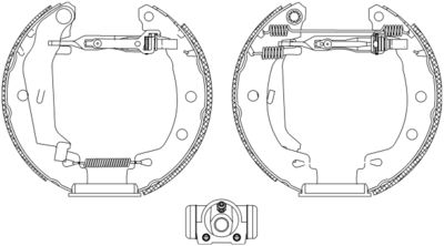 8DB355004691 HELLA PAGID Комплект тормозных колодок