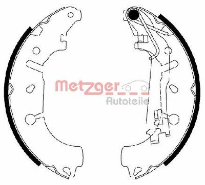 MG201 METZGER Комплект тормозных колодок