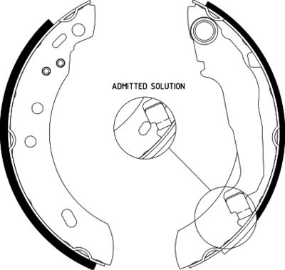 8DB355001541 HELLA PAGID Комплект тормозных колодок