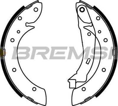 GF0106 BREMSI Комплект тормозных колодок