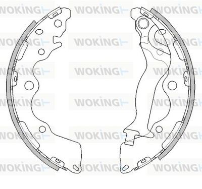 Z449200 WOKING Комплект тормозных колодок