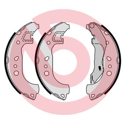 S85543 BREMBO Комплект тормозных колодок