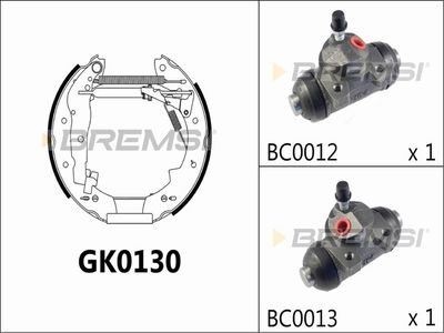 GK0130 BREMSI Комплект тормозных колодок