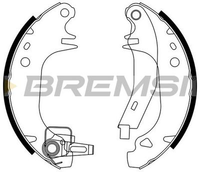 GF03822 BREMSI Комплект тормозных колодок