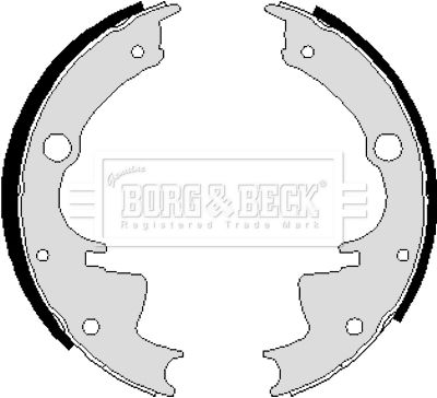 BBS6021 BORG & BECK Комплект тормозных колодок