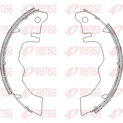 401201 REMSA Комплект тормозных колодок