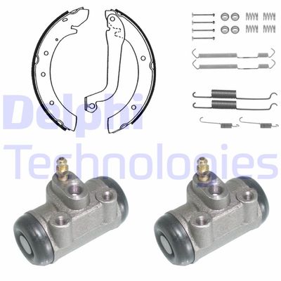 907 DELPHI Комплект тормозных колодок